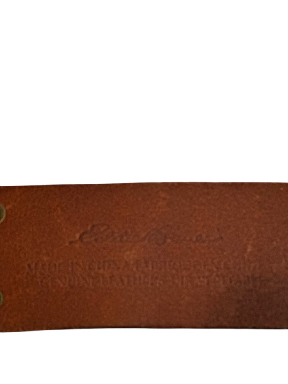 Wide Brown Leather Studded Waist Belt with Brass Buckle - Picture 11 of 14